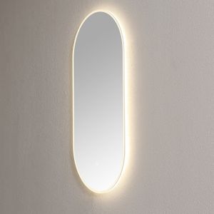 Spiegel Sanilux Ovaal Met Direct LED 3 Kleuren Instelbaar & Spiegelverwarming 90x45 cm Helder Sanilux