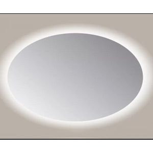 Spiegel Sanicare Q-Mirrors 140x90 cm Ovaal Met Rondom LED Cold White en Afstandsbediening incl. ophangmateriaal Sanicare