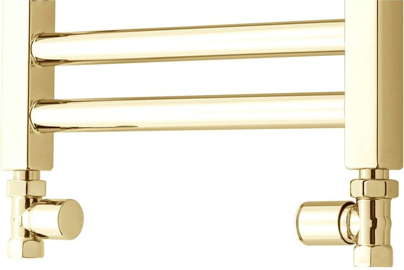 TVS - Ventile 110 - Zij-Aansluitset - Goud - Aansluiting Recht