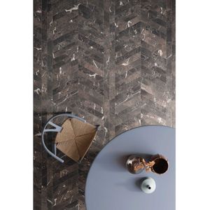 Vloertegel Flaviker Supreme Memories 7.5x40.7 cm Mat Zwart (Prijs per M2)