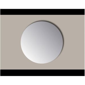 Spiegel Rond Sanicare Q-mirrors Zonder Omlijsting 100 cm PP Geslepen Sanicare