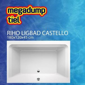 Ligbad Castello 180X120X45 Cm Wit Riho