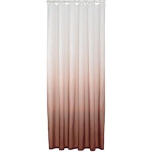 Sealskin Blend - Douchegordijn 180x200 cm - Polyester - Donkerroze / Wit