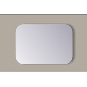 Spiegel Rechthoek Sanicare Q-Mirrors Afgeronde Hoeken 60x90 cm PP Geslepen Incl. Ophanging