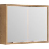 Spiegelkast Allibert Sorento Stopcontact VDE 80x69x17 cm Geolied Kendal Eik