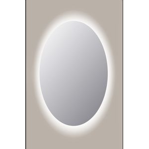 Spiegel Ovaal Sanicare Q-Mirrors 140x90 cm PP Geslepen LED Cold White Met Sensor