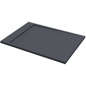 Best Design Douchebak Decent 120x90x3.5 cm Solid Surface Mat Zwart