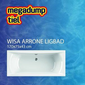 Ligbad Arrone Wit 170X75X43 Cm Wisa