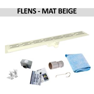 Douchegoot Flens BWS Met Uitneembaar Sifon 90 cm Mat Beige