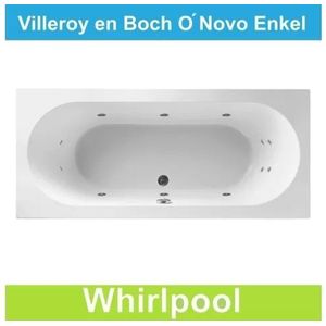 Ligbad Villeroy & Boch O.novo 180x80 cm Balboa Whirlpool systeem Enkel Villeroy en Boch