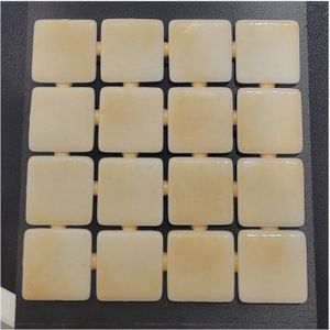 Mozaïek Ezarri Niebla Collection 2.5x2.5 cm Glossy Dessert Beige (Prijs per 2,00 M2)