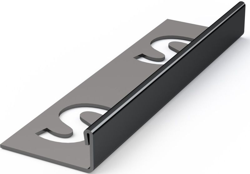 Tegelprofiel - RVS Zwart Chroom - 11 mm - 250 cm