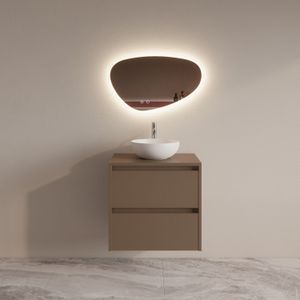 Badmeubelset BWS Riga Met Topplaat 60 cm Latte