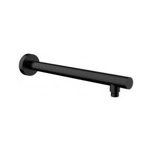 luxe douche-arm rond muurbev.45cm zwart