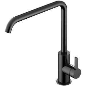 Keukenmengkraan Hotbath Ace Met draaibare uitloop 29 cm Gepolijst Zwart PVD