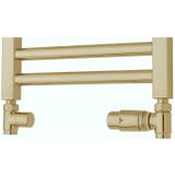 TVS - Ventile 210 - Zij-Aansluitset - Goud - Aansluiting Recht