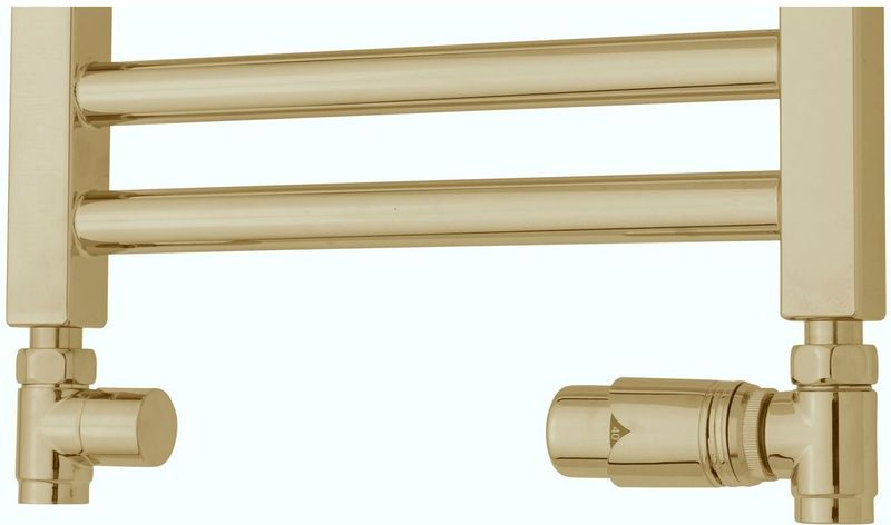 TVS - Ventile 210 - Zij-Aansluitset - Goud - Aansluiting Recht