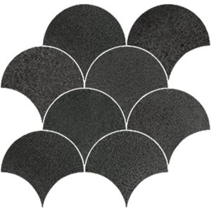 Mozaïek Arcana Cliff Positano-Dark Gerectificeerd 30x30cm Mat Antraciet (Prijs per Matje)