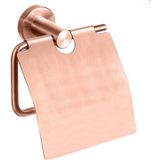 Best-Design "Lyon" Toiletrolhouder Met Klep Rosé-Mat-Goud