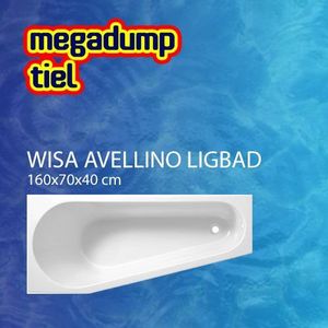 Ligbad Avellino 160X70X40 Cm Wit Wisa