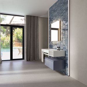 Vloertegel Cifre Ceramica Borneo 120x280 cm Betonlook Mat Wit (Prijs per Tegel)