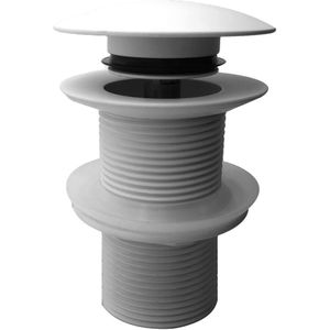 Clickwaste Afvoerplug Wiesbaden Caral Verlengd 5/4" Mat Wit