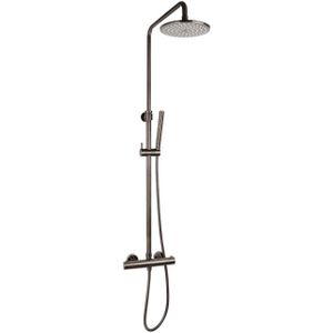 Sanilux - Blair - Regendoucheset - Gunmetal - Thermostatisch - Douchekop 25 cm