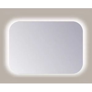 Spiegel Sanicare Q-Mirrors 85x60 cm Rechthoek Met Rondom LED Cold White en Afstandsbediening incl. ophangmateriaal Sanicare