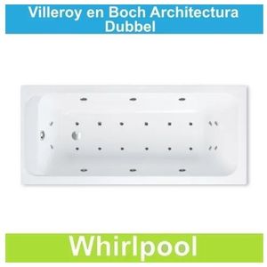 Ligbad Villeroy & Boch Architectura 170x75 cm Balboa Whirlpool systeem Dubbel Villeroy en Boch