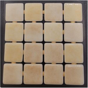 Mozaïek Ezarri MIX Collection 2.5x2.5 cm Glossy Beige Sand (Prijs per 2,00 M2)