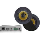 Aquasound - WMA30-RZ - WiFi Audiosysteem - Zwart - 30 Watt - Inclusief Rumba Speakers