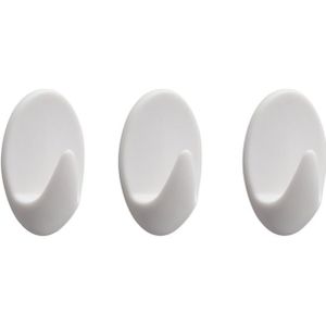 Tiger Baseline Oval Large Handdoekhaak Wit (3 stuks)