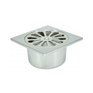 Chroom ABS doucheput 10x10 onder 40mm