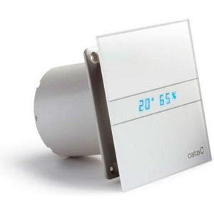 Badkamer Ventilator Cata E-150 GTH LED Axial Timer En Vochtsensor 150 mm 10W/19W Wit Cata