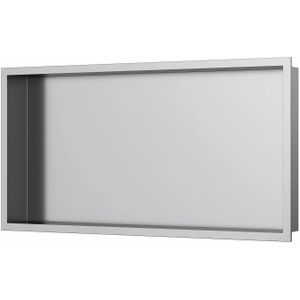Inbouwnis Luca Sanitair 60x30x6,5cm RVS Geborsteld Nikkel