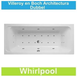 Ligbad Villeroy & Boch Architectura 190x90 cm Balboa Whirlpool systeem Dubbel Villeroy en Boch