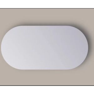 Spiegel Sanicare Q-Mirrors 120x70 cm Ovaal/Rond Met Rondom LED Warm White  incl. ophangmateriaal Sanicare