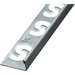 Tegelprofiel - Geborsteld RVS - Recht - 11 mm - 250 cm