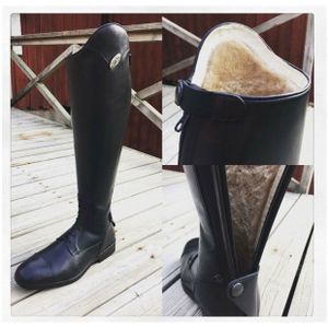 DeNiro Salento Winter LederReitstiefel schwarz