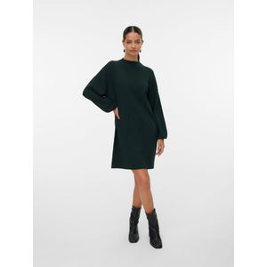 Vero Moda - VMNANCY LS FUNNELNECK DRESS GA NOOS - Gebreide Jurk - Scarab