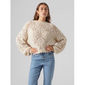 Vmfiola - Gebreide Pullover - O-hals - Lange Mouwen - Ballonmouwen