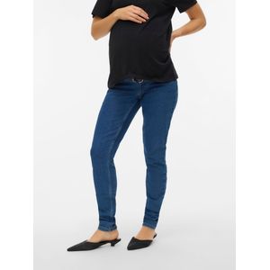 Jeans - Licht Verwassen Dark Denim Look - Slim Fit Zwangerschapsjeans - Regular Fit