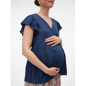 Blouseshirt - Effen - Gladde Stof - Normale Pasvorm - Kwartmouw