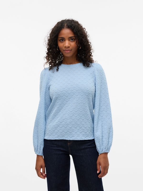 Vmflower - Blouse - O-hals - Lange Mouwen - Regular Fit