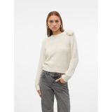 VERO MODA - Adia - Trui - Ecru - Gerecycled Materiaal