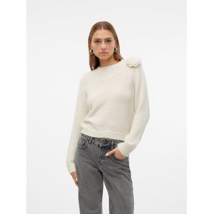 VERO MODA - Adia - Trui - Ecru - Gerecycled Materiaal