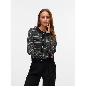 Vmshorna - Gebreid Vest - O-hals - Lange Mouwen - Knoopsluiting