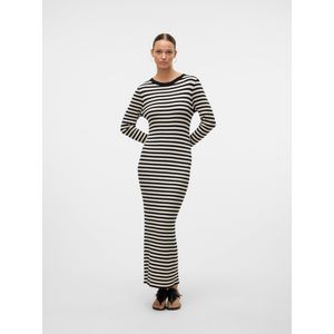 Vmopal - Lange Jurk - Gebreide Jurk - O-hals - Lange Mouwen - Regular Fit