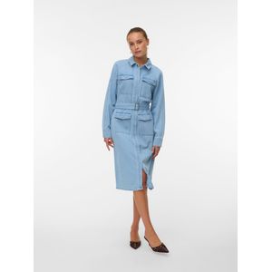 Vmlinea - Lange Jurk - Denim - Blousejurk