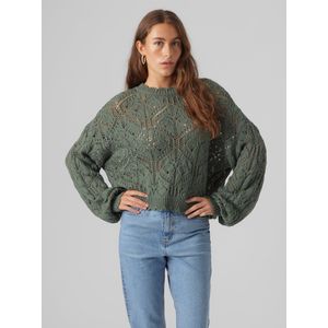 Vmfiola - Gebreide Pullover - O-hals - Lange Mouwen - Ballonmouwen